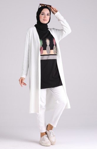 White Cardigans 8087-03