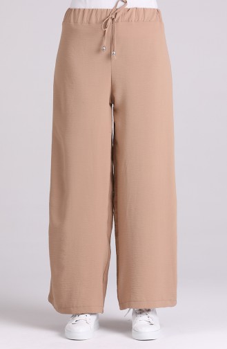 Aerobin Fabric wide-leg walking Trousers 2000-08 Dark Beige 2000-08