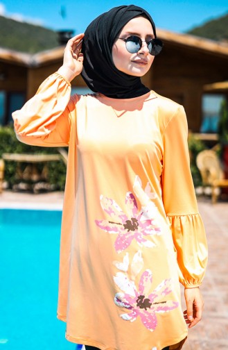 Maillot de Bain Hijab Rose Orange pâle 2013