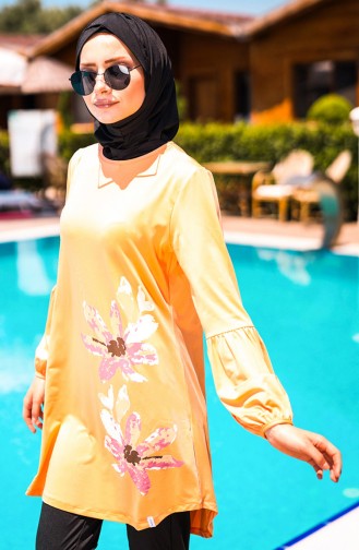 Gelblichrosa Hijab Badeanzug 2013
