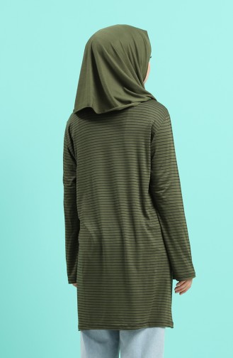 Çizgili Tunik 2250-04 Haki