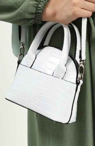 White Shoulder Bags 407-105