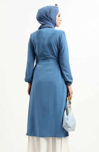 Beli Büzgülü Kap 5162-04 İndigo