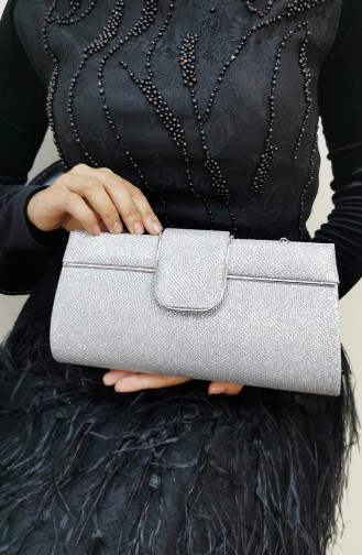 Silver Gray Portfolio Hand Bag 494111-208