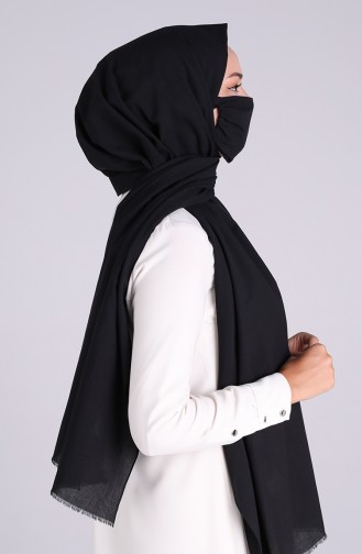 Sefamerve Masked Shawl 1000-08 Black 1000-08