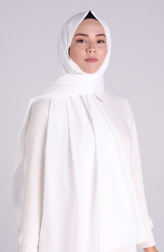 Sefamerve Masked Shawl 1000-14 white 1000-14