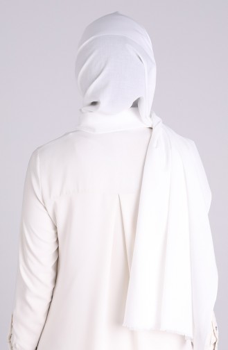 Sefamerve Masked Shawl 1000-14 white 1000-14