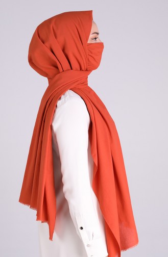 Sefamerve Masked Shawl 1000-15 Orange 1000-15