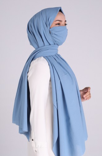 Sefamerve Masked Shawl 1000-16 Baby Blue 1000-16