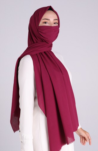 Dunkel-Fuchsia Schal 1000-17