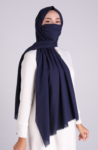 Sefamerve Masked Shawl 1000-25 Navy Blue 1000-25