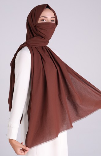 Sefamerve Masked Shawl 1000-26 Brown 1000-26