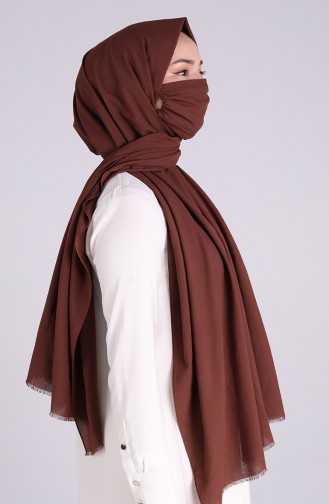 Sefamerve Masked Shawl 1000-26 Brown 1000-26