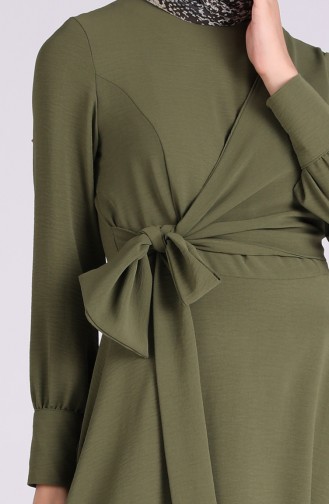 Sequined Tulle Evening Dress 0056-03 Khaki 0056-03