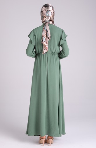 فستان أخضر فاتح 5157-01