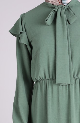 فستان أخضر فاتح 5157-01