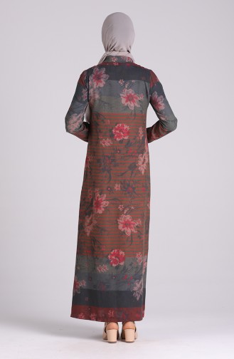 Floral-patterned Buttoned Dress 5164-05 Tile 5164-05