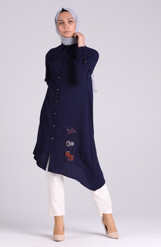 Navy Blue Tunics 1233-04