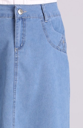 تنورة أزرق جينز 32133-01