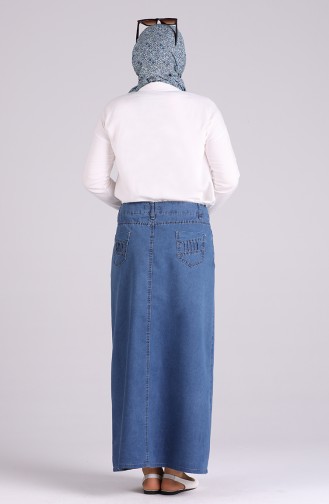 Navy Blue Skirt 32185-02