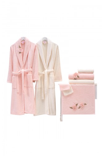 Cream Towel and Bathrobe Set 000530-04