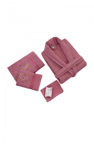 Plum Towel and Bathrobe Set 000570-08