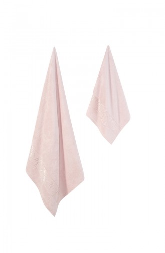 Pink Handdoek en Badjas set 000685-05