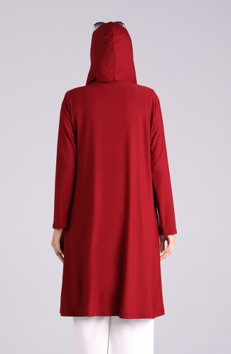 Claret Red Abaya 4572-03