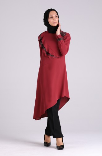Laser Cut Tunic Trousers Double Suit 5100-02 Dry Rose 5100-02