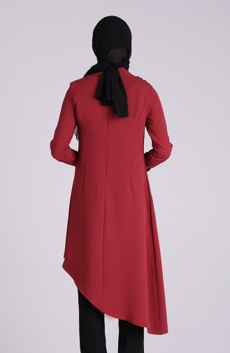 Laser Cut Tunic Trousers Double Suit 5100-02 Dry Rose 5100-02