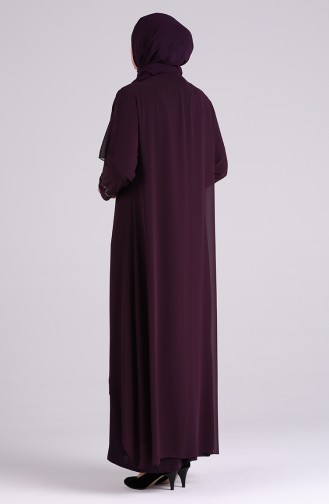 Zwetschge Hijab-Abendkleider 4579-02