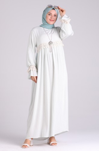 Mint Green Hijab Dress 17909-01