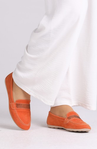 Orange Women`s Flats 0405-04