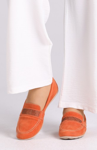 Orange Women`s Flats 0405-04