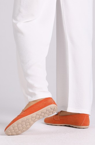 حذاء مسطح برتقالي 0405-04
