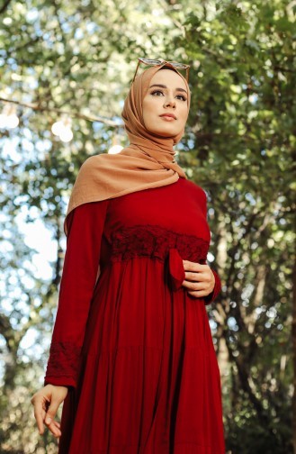 Robe Hijab Bordeaux 8262-03