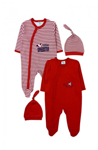 Red Baby Overalls 0066