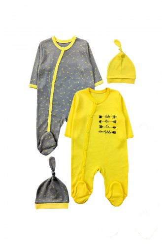 Combinaison Bébé Jaune 8481