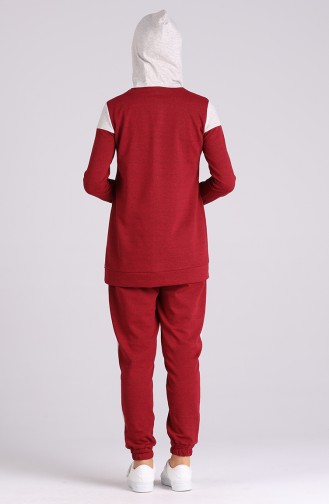 Claret Red Tracksuit 3194-01