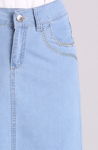 تنورة أزرق جينز 32014-01