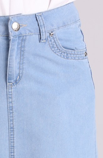 تنورة أزرق جينز 32108-01
