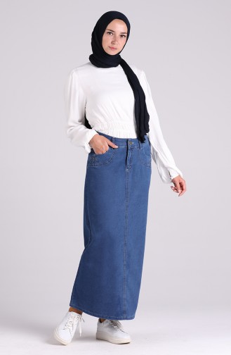 Navy Blue Skirt 32132-02