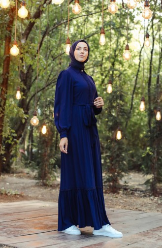 Robe Hijab Bleu Marine 8260-04