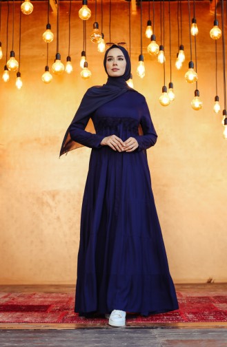 Robe Hijab Bleu Marine 8262-05