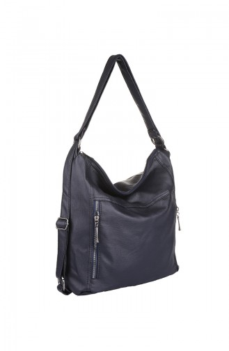 Navy Blue Shoulder Bags 409-011