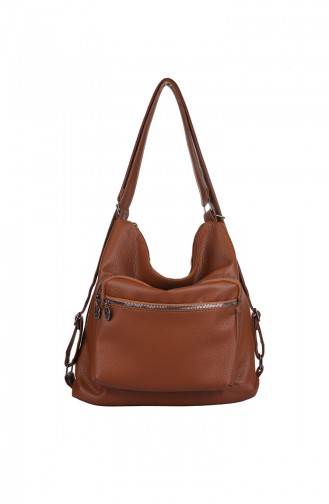 Tobacco Brown Shoulder Bag 411-091