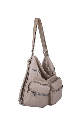 Silver Mink Shoulder Bag 412-022