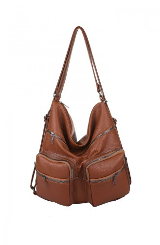 Tobacco Brown Shoulder Bag 412-091