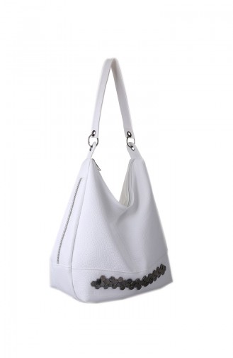 White Shoulder Bags 414-105