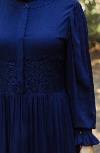 فستان أزرق كحلي 8261-01